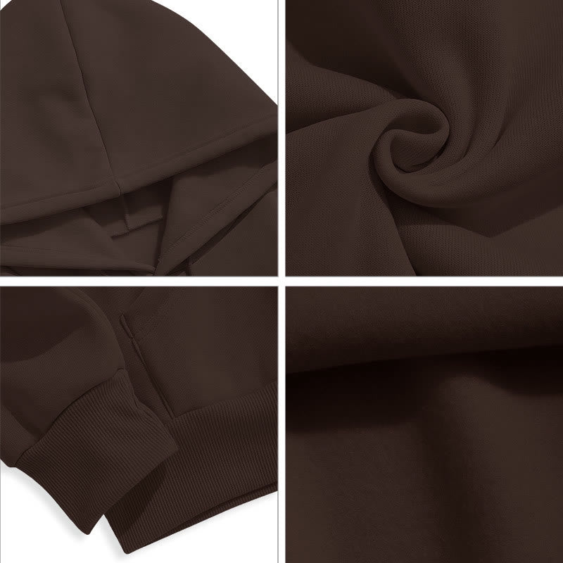 Felpa con cappuccio in poliestere foderata in pile con citazione "I Will Serve The Lord" di Christianartworkshop - image 15