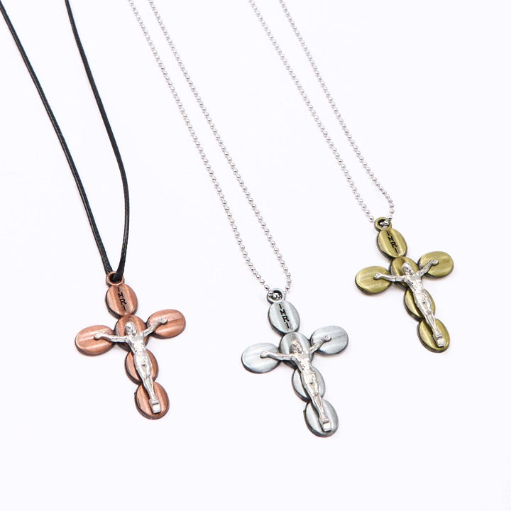 Collana con ciondolo e amuleto religioso protettivo con crocifisso in stile semplice Christianartworkshop - image 2