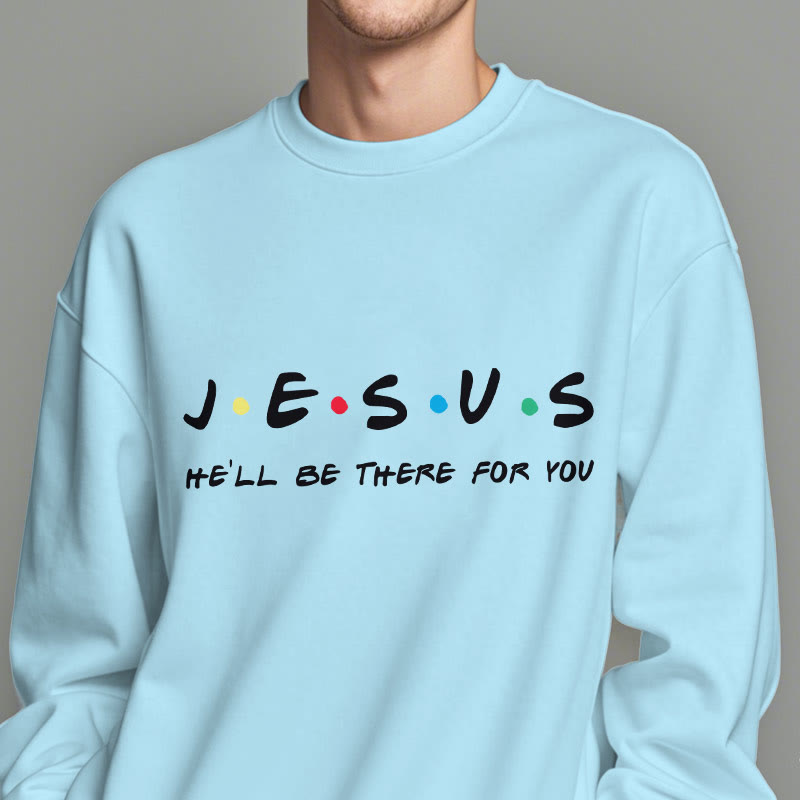 Felpa in poliestere foderata in pile stile moderno Christianartworkshop Jesus He'll Be There For You - image 27