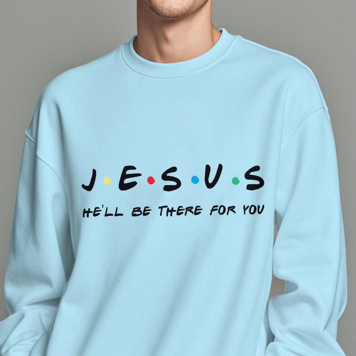 Felpa in poliestere foderata in pile stile moderno Christianartworkshop Jesus He'll Be There For You - image 27