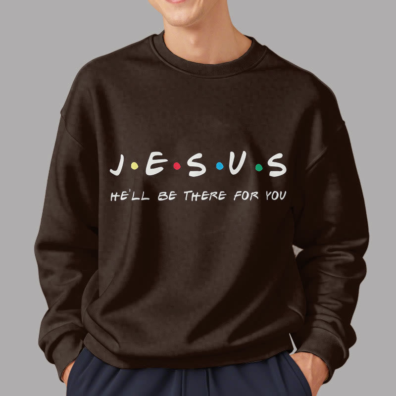 Felpa in poliestere foderata in pile stile moderno Christianartworkshop Jesus He'll Be There For You - image 17