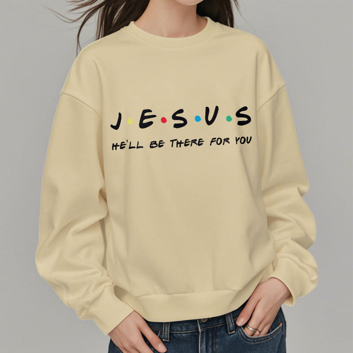 Felpa in poliestere foderata in pile stile moderno Christianartworkshop Jesus He'll Be There For You - image 12