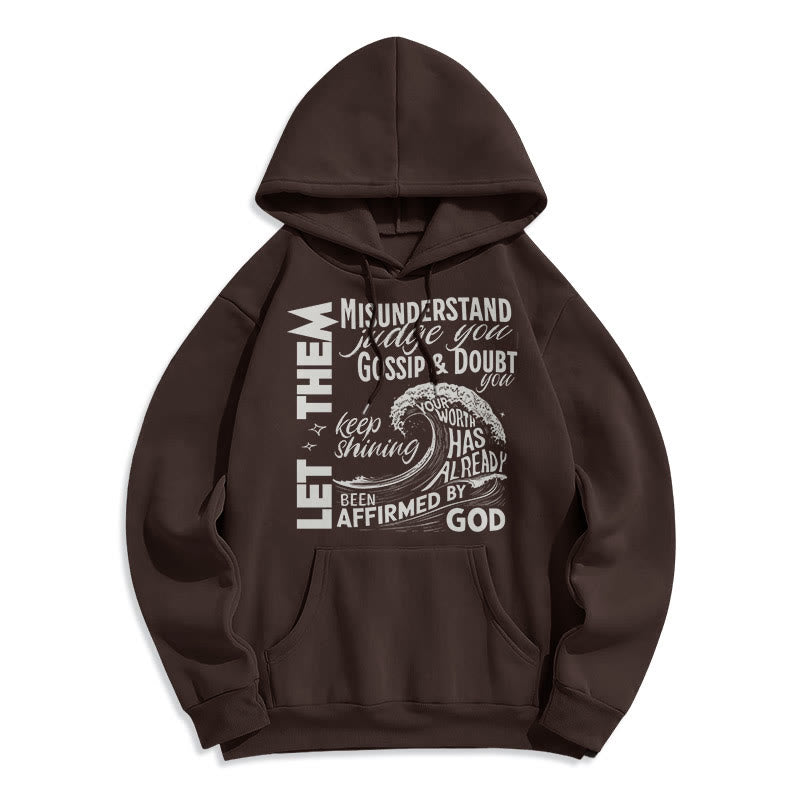 Christianartworkshop Felpa con cappuccio in poliestere foderata in pile "Modern Style Affirmed By God" - Marrone - 2XL - image 15
