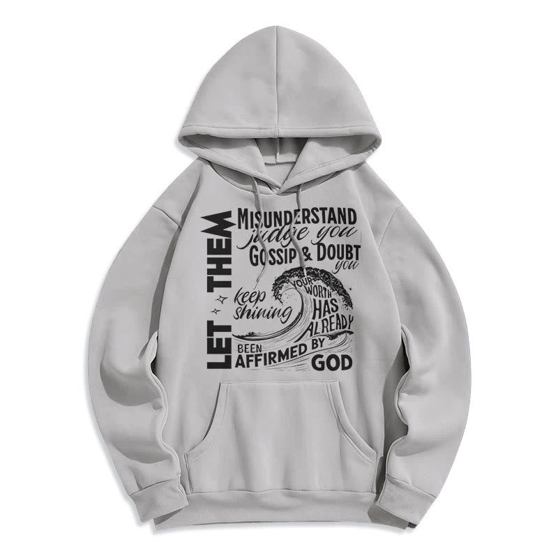 Christianartworkshop Felpa con cappuccio in poliestere foderata in pile "Modern Style Affirmed By God" - Grigio - 2XL - image 30