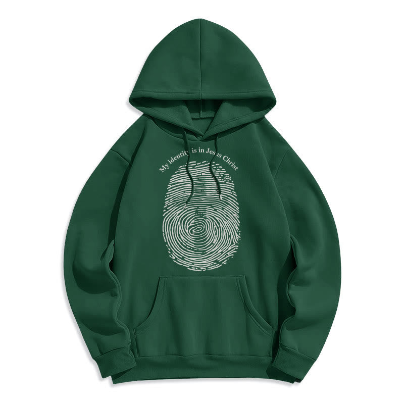 Christianartworkshop Felpa con cappuccio in poliestere foderata in pile con croce di Gesù Cristo in stile classico - Verde - 2XL - image 20