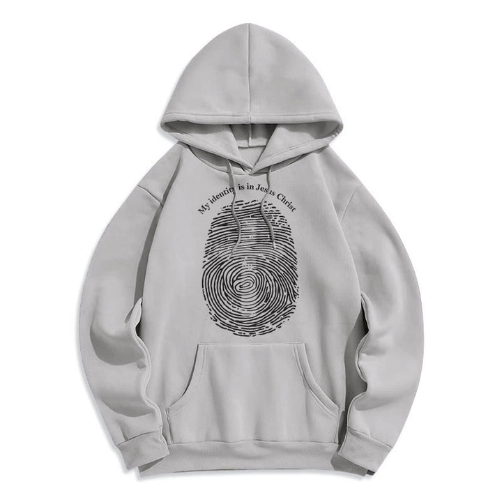 Christianartworkshop Felpa con cappuccio in poliestere foderata in pile con croce di Gesù Cristo in stile classico - Grigio - 2XL - image 30