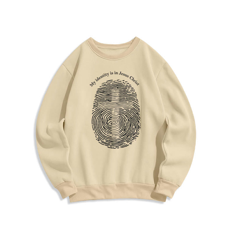 Felpa in poliestere foderata in pile con croce di Gesù Cristo, in stile classico Christianartworkshop - Beige - 2XL - image 10