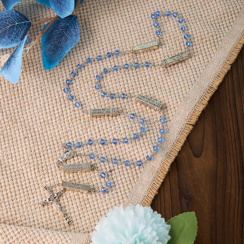 Christianartworkshop Il rosario dei misteri Barretta misteriosa incisa - image 3