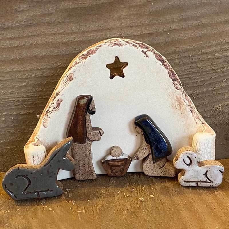 Christianartworkshop Decorazioni da tavolo in resina a forma di stella in stile classico per presepe - image 2