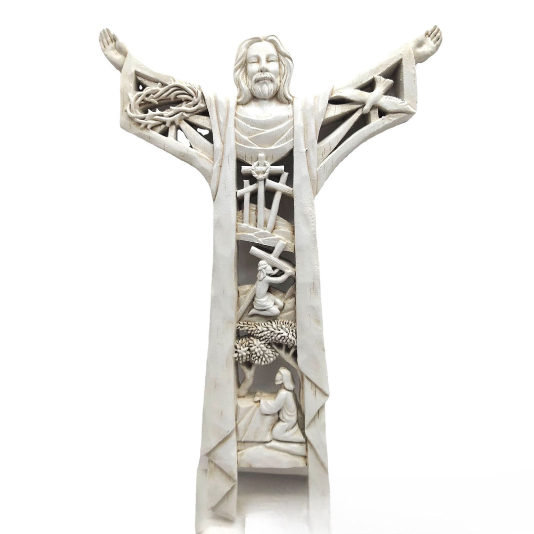 Christianartworkshop Stile classico Gesù braccia aperte figura decorazioni da tavolo ornamento - Gesù - image 0