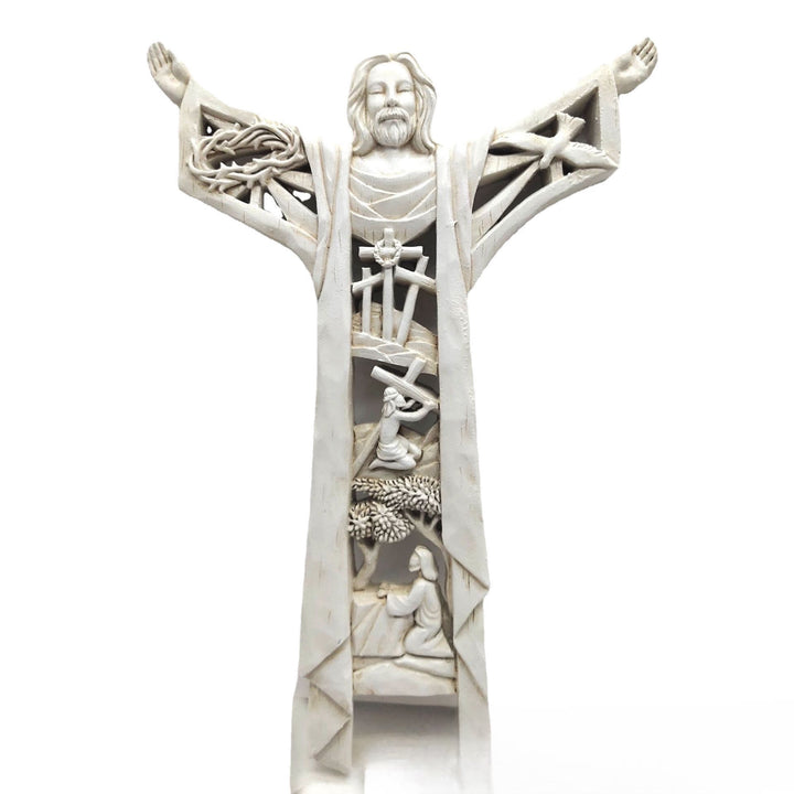 Christianartworkshop Stile classico Gesù braccia aperte figura decorazioni da tavolo ornamento - Gesù - image 0