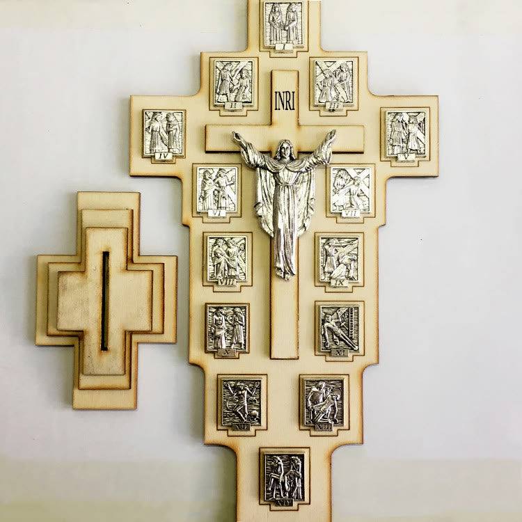 Christianartworkshop Crocifisso artigianale in stile classico, figura di Gesù, decorazioni da tavolo, ornamento - image 1