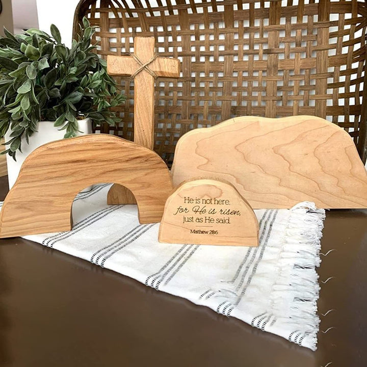 Christianartworkshop Decorazione da tavolo in stile classico con scena della resurrezione della tomba vuota - image 2