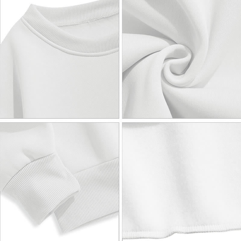 Felpa in poliestere foderata in pile di agnello con citazione "Fede sulla paura" Christianartworkshop - image 4