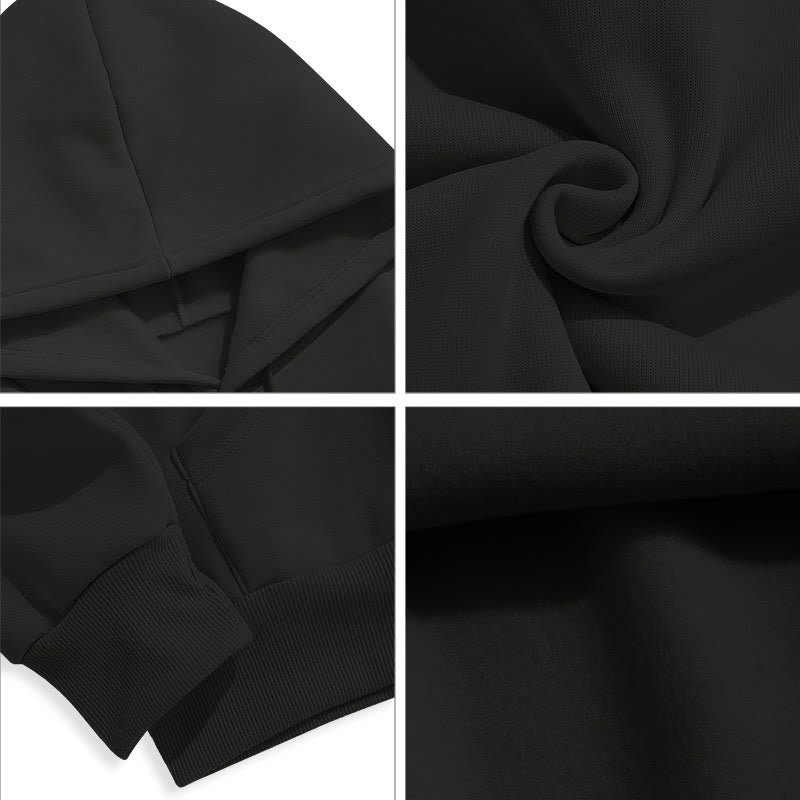 Felpa con cappuccio in poliestere foderata in pile con emblema sacro dorato in stile classico Christianartworkshop - image 9