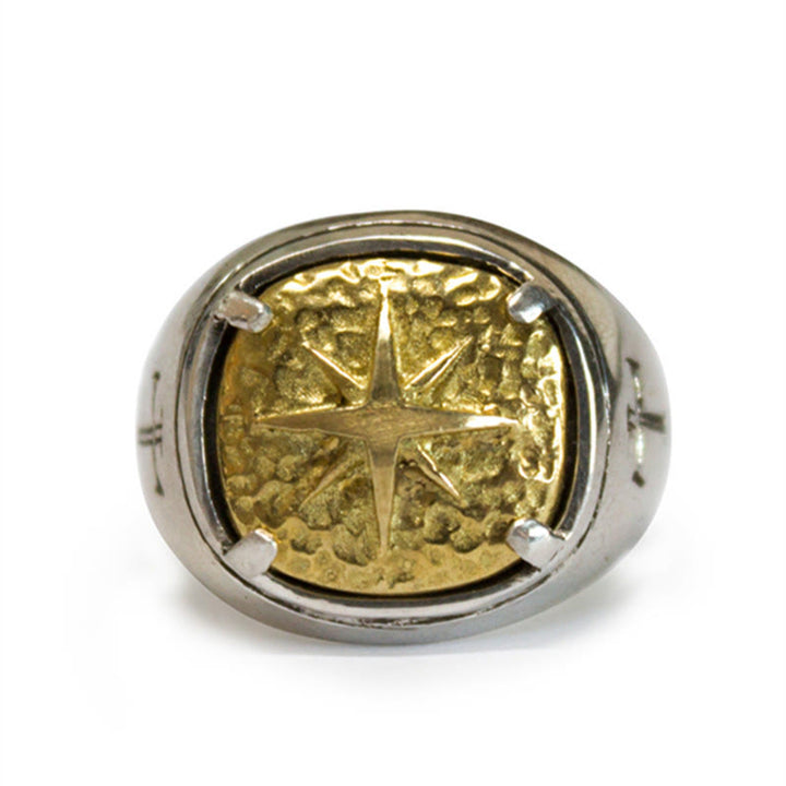 Anello della benedizione sacra con croce della Stella di Betlemme in stile classico Christianartworkshop - image 3