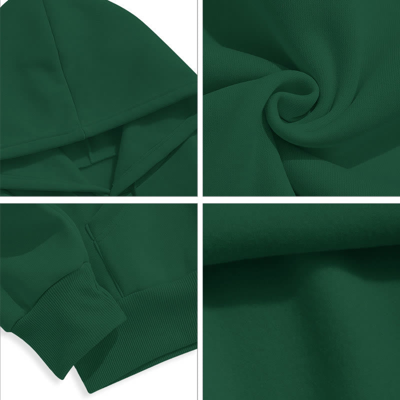 Felpa con cappuccio in poliestere foderata in pile con emblema della Santissima Trinità Deus in stile classico Christianartworkshop - image 24