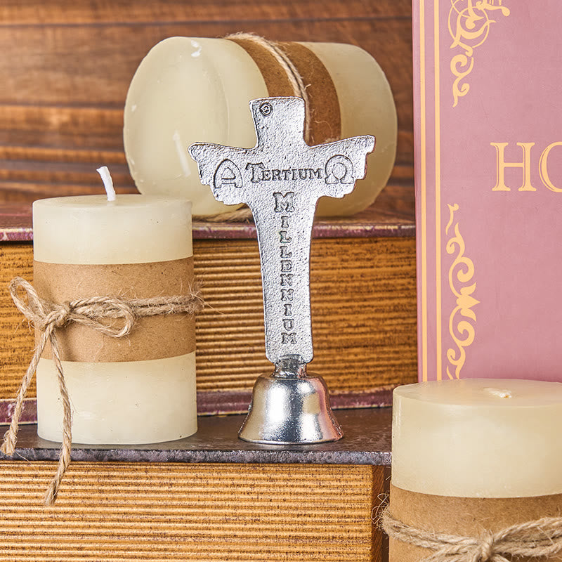 Christianartworkshop Ornamenti da scrivania stereoscopici in lega raffiguranti Gesù Trinità in stile retrò - image 5