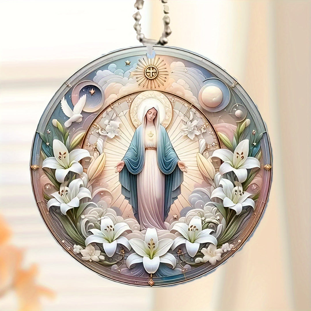 Christianartworkshop Decorazioni natalizie da appendere in stile classico colorato Divine Serenity Mary - Santa Madre - image 0