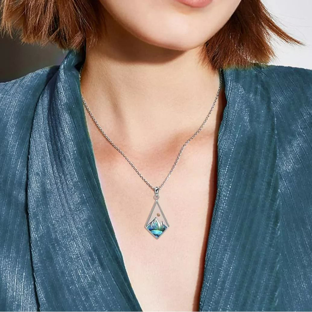 Collana con ciondolo "Faith Moves Mountain" in stile moderno con semi di senape, Christianartworkshop. - image 1