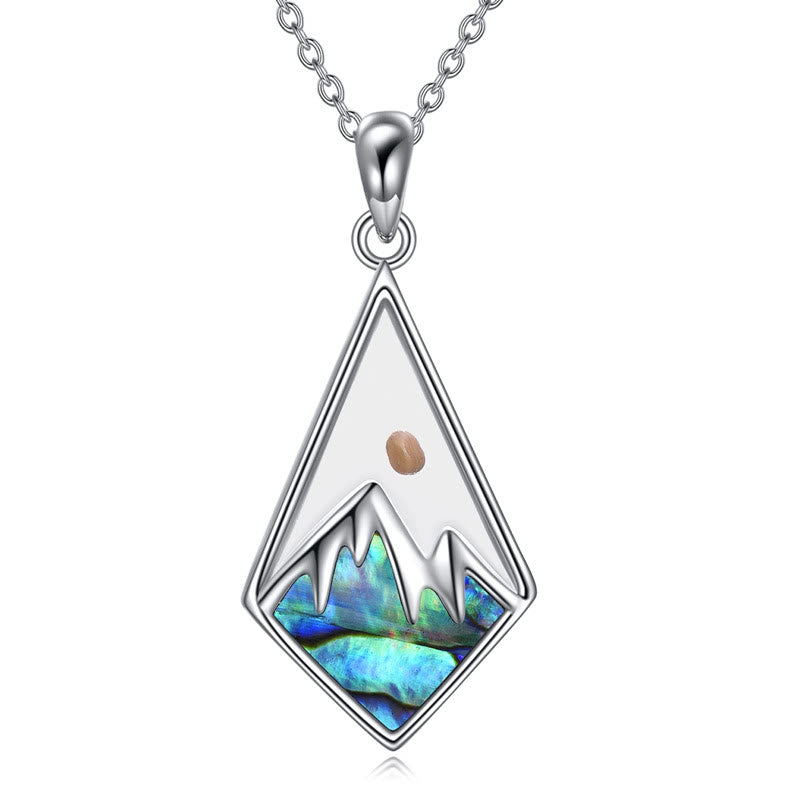 Collana con ciondolo "La fede muove le montagne" in stile moderno Christianartworkshop - Argento - image 0