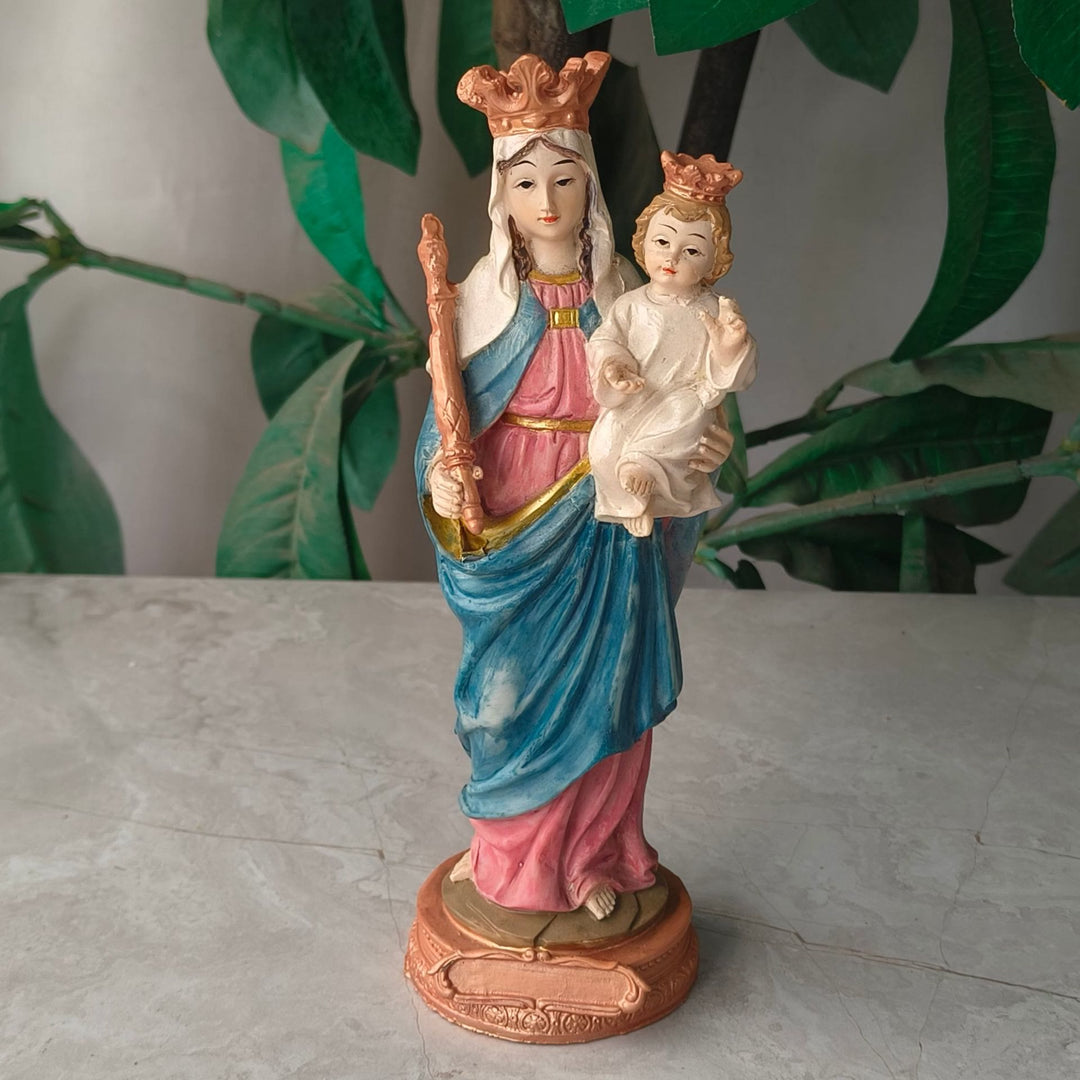 Christianartworkshop Stile classico colorato Madonna col Bambino Fede sacra Decorazioni da tavolo Ornamento - Resina - image 0