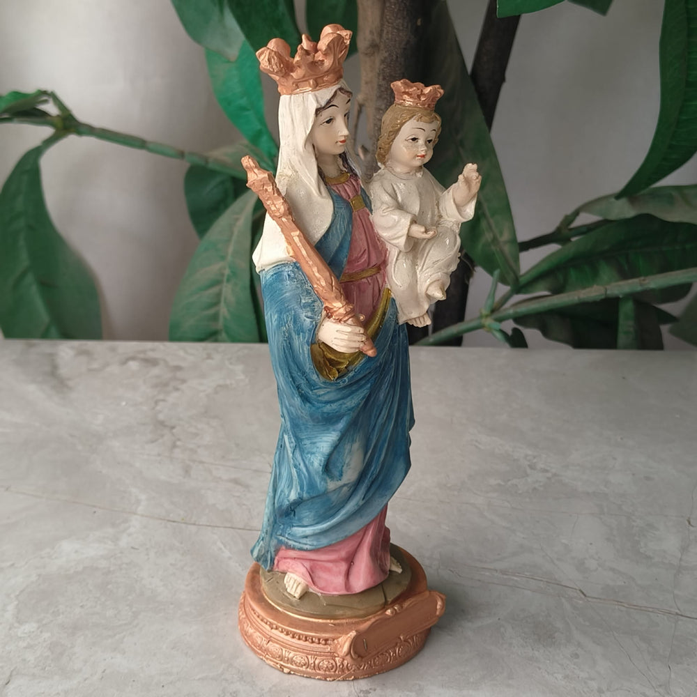 Christianartworkshop Stile classico colorato Madonna col Bambino Fede sacra Decorazioni da tavolo Ornamento - image 1