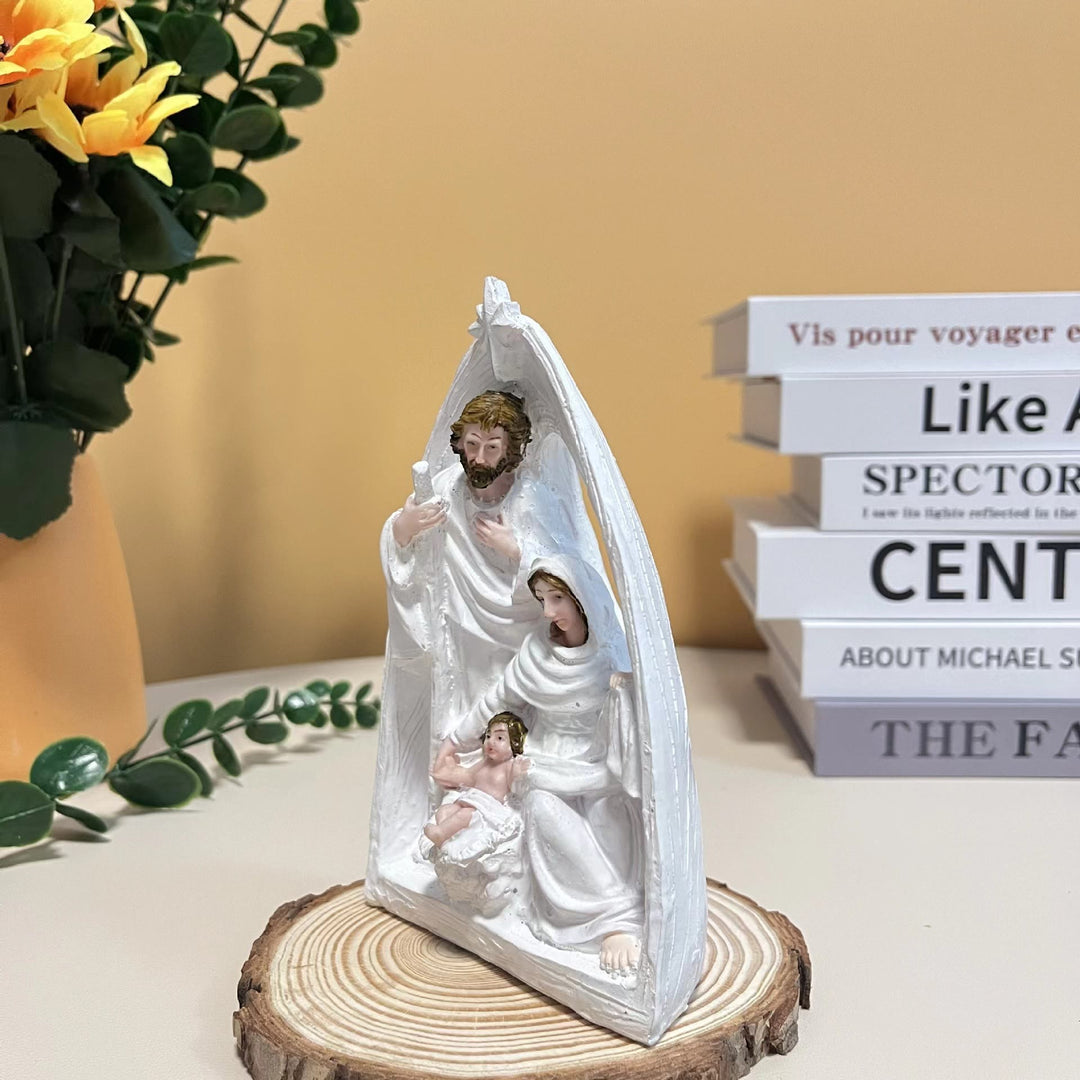 Christianartworkshop Decorazioni da tavolo per presepe in stile classico della Sacra Famiglia - image 2