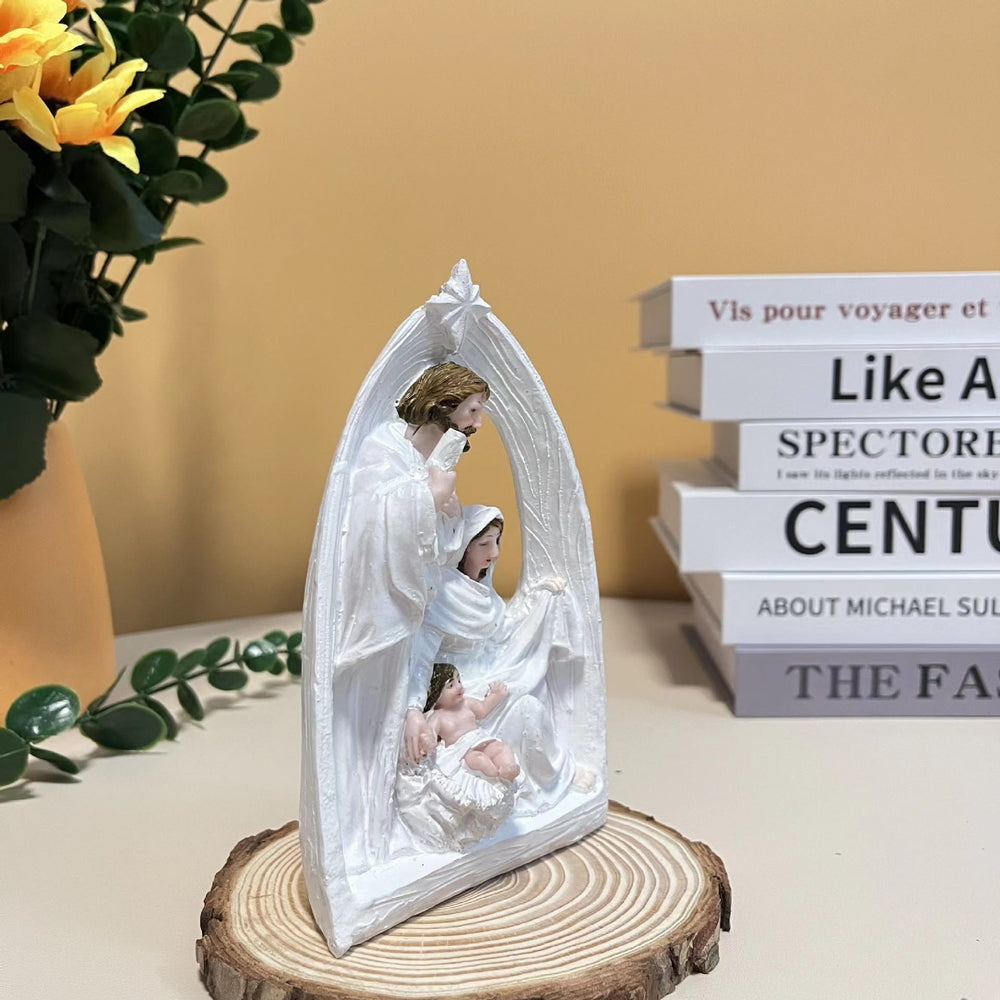 Christianartworkshop Decorazioni da tavolo per presepe in stile classico della Sacra Famiglia - image 1