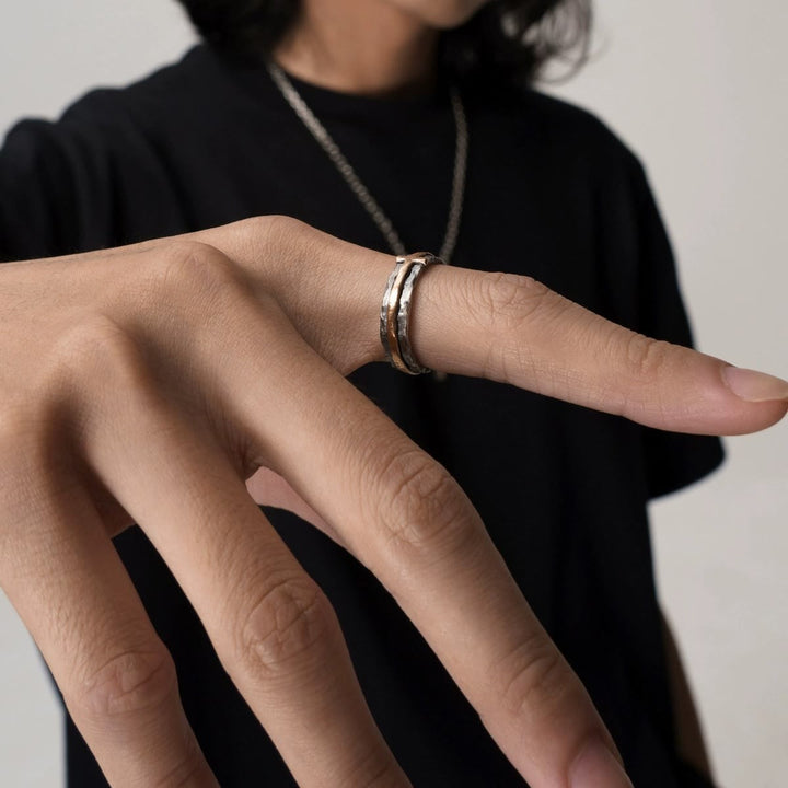 Christianartworkshop Anello con croce benedetta in stile classico ed elegante in stile rustico - image 2