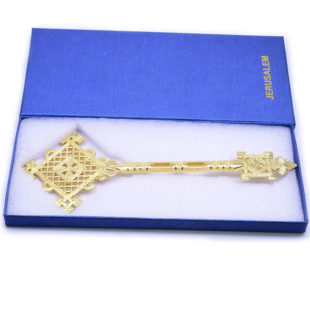 Christianartworkshop Stile classico Intricato motivo geometrico Mano benedicente Croce - image 2