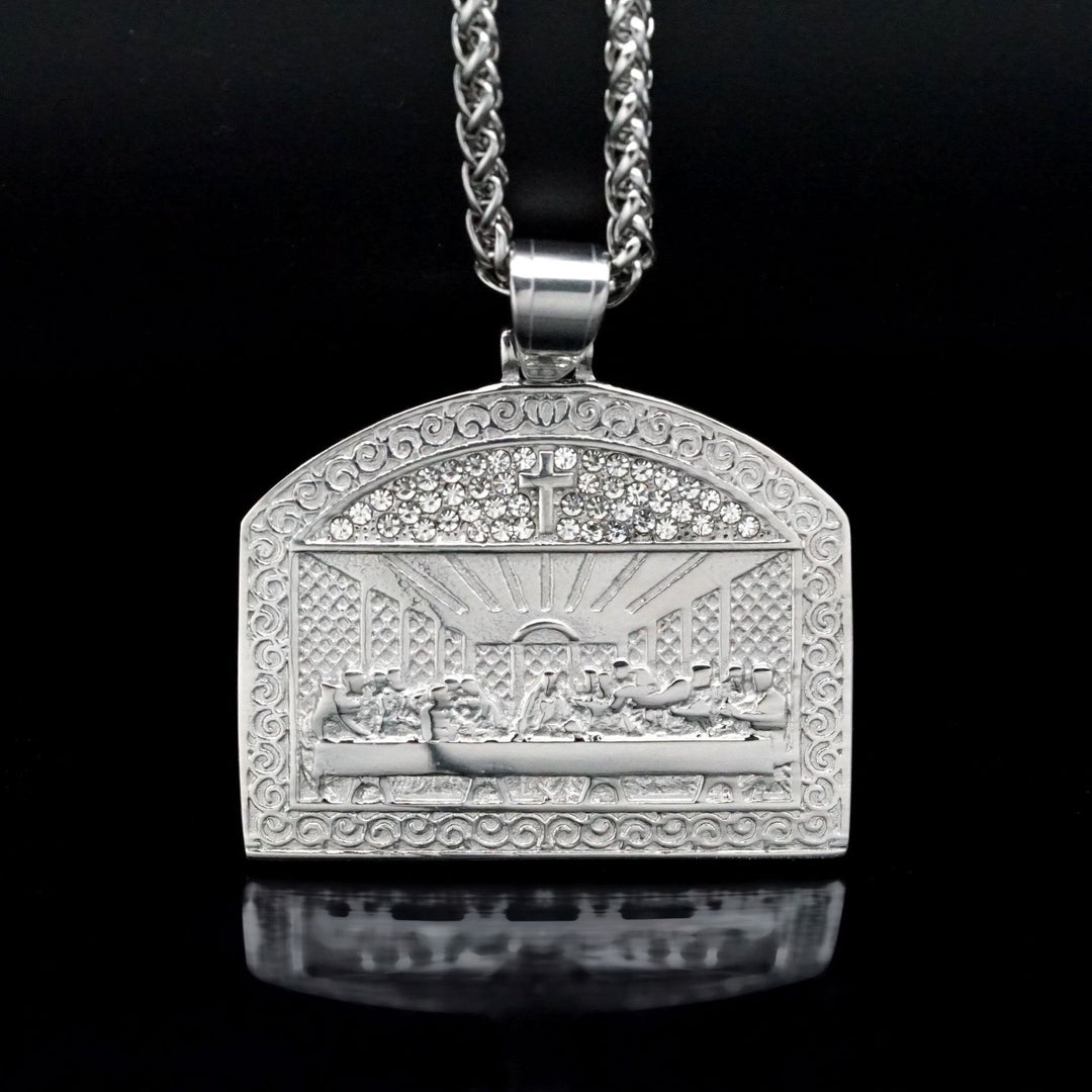 Collana con ciondolo raffigurante l'Ultima Cena divina in stile moderno Christianartworkshop - image 3