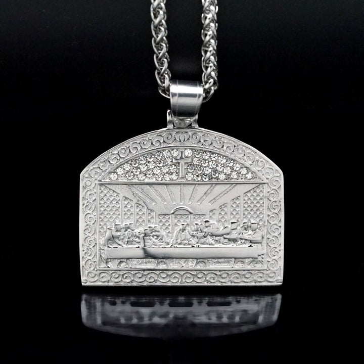 Collana con ciondolo raffigurante l'Ultima Cena divina in stile moderno Christianartworkshop - image 3