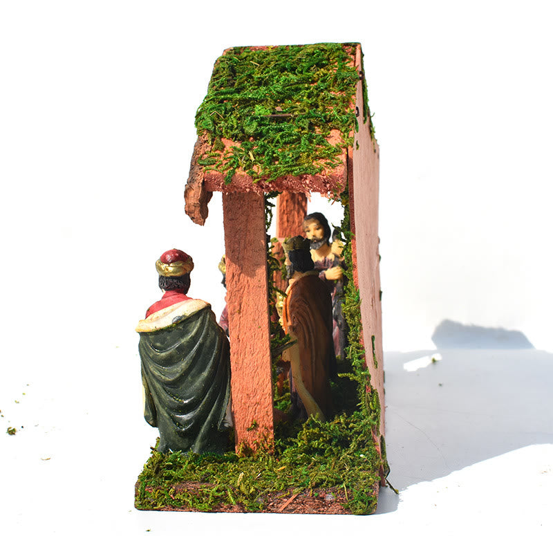 Christianartworkshop Presepe in stile classico, statua della nascita di Gesù, decorazioni da tavolo, ornamento - image 2