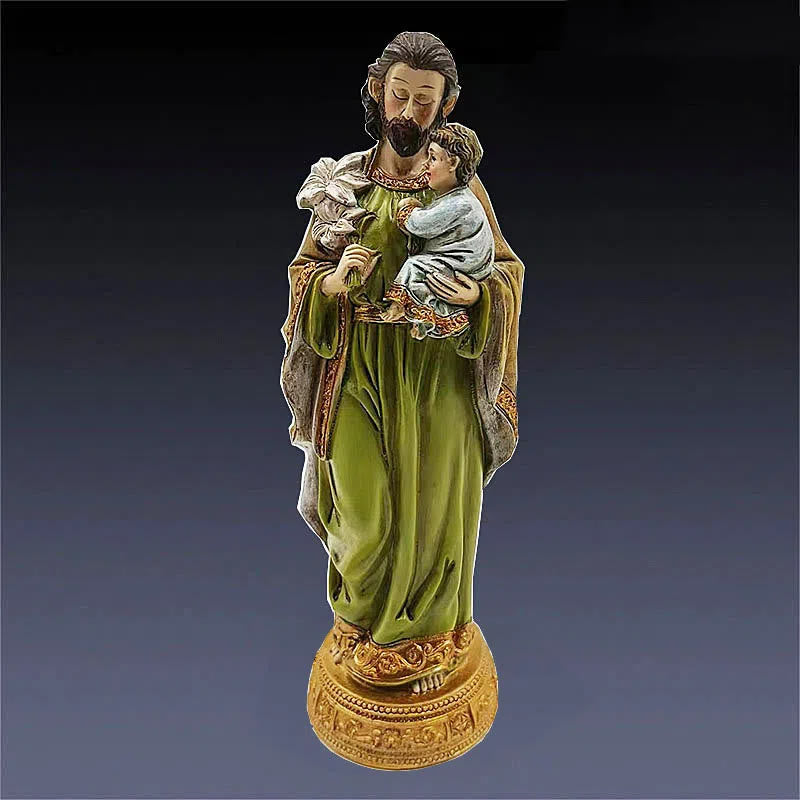 Christianartworkshop - Decorazione da tavolo in stile classico con San Giuseppe che tiene in braccio Gesù Bambino - image 4