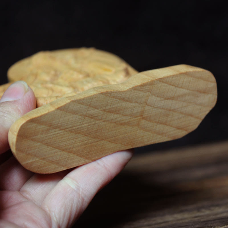 Christianartworkshop Statua della Sacra Famiglia in legno in stile classico, decorazione da tavolo - image 5