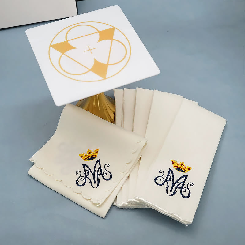 Christianartworkshop Set di biancheria per altare in stile classico con corona divina della Madonna - Corona della Madonna - image 0