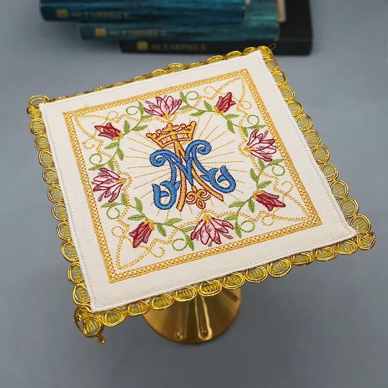 Christianartworkshop Set di biancheria per l'altare in stile classico Marian Floral Grace - image 6