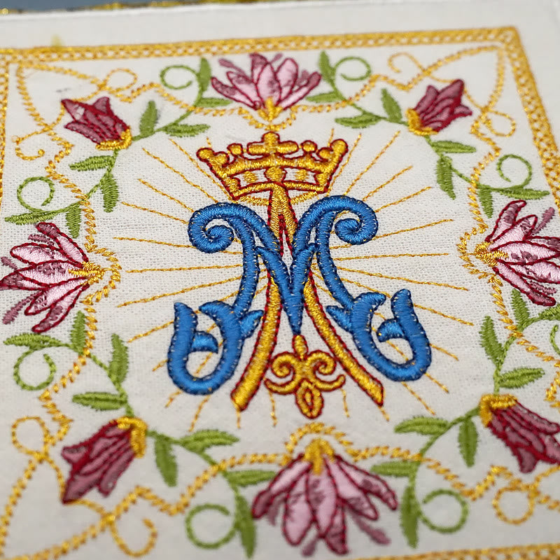 Christianartworkshop Set di biancheria per l'altare in stile classico Marian Floral Grace - image 7