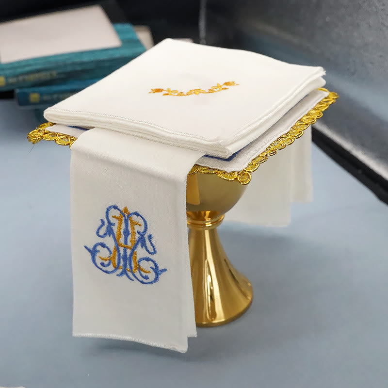 Christianartworkshop Set di biancheria da altare in stile classico Divine Floral Majesty - image 3