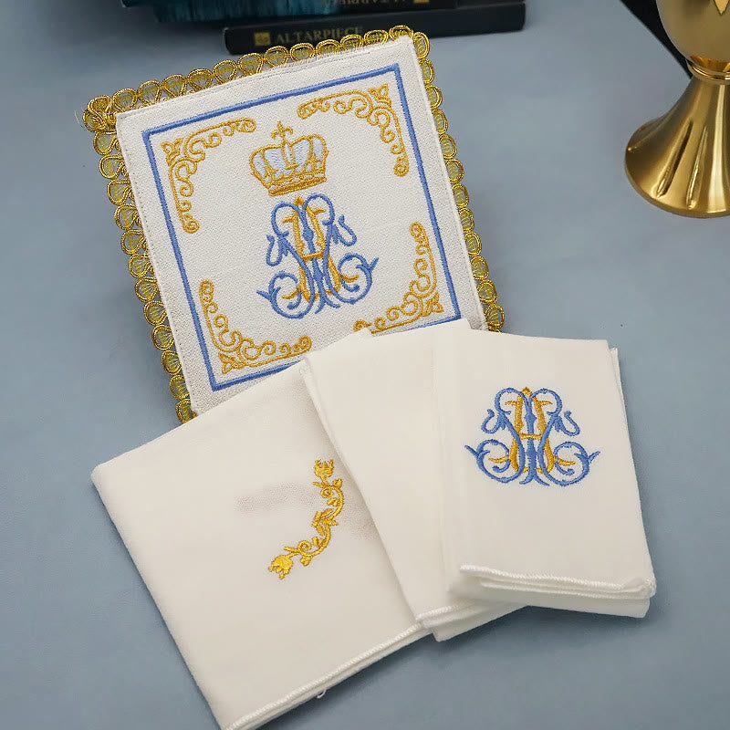 Christianartworkshop Set di biancheria da altare in stile classico Divine Floral Majesty - Corona - image 0