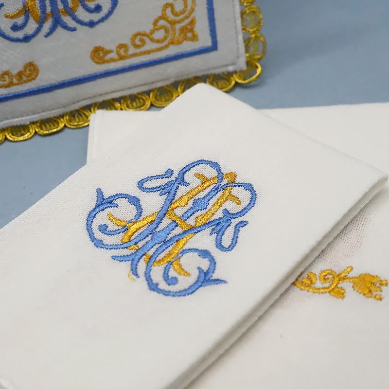 Christianartworkshop Set di biancheria da altare in stile classico Divine Floral Majesty - image 8