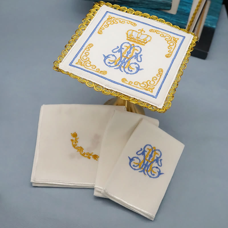 Christianartworkshop Set di biancheria da altare in stile classico Divine Floral Majesty - image 1