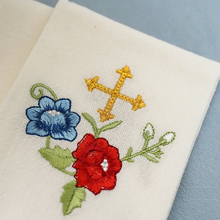 Christianartworkshop Set di biancheria per altare con devozione floreale IHS in stile classico - image 10