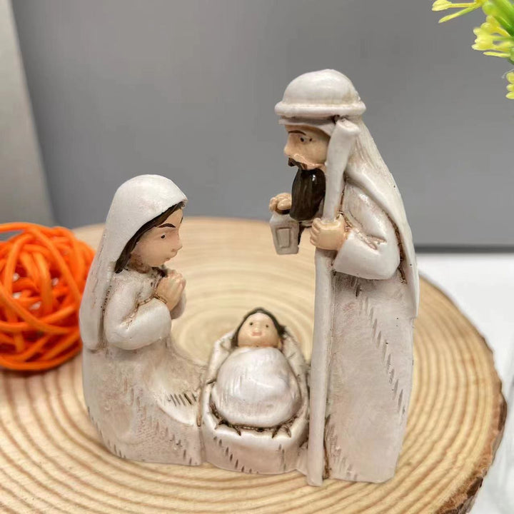 Christianartworkshop Stile classico Armonioso Presepe Sacra Famiglia Decorazioni da tavolo Ornamento - Presepe - image 0