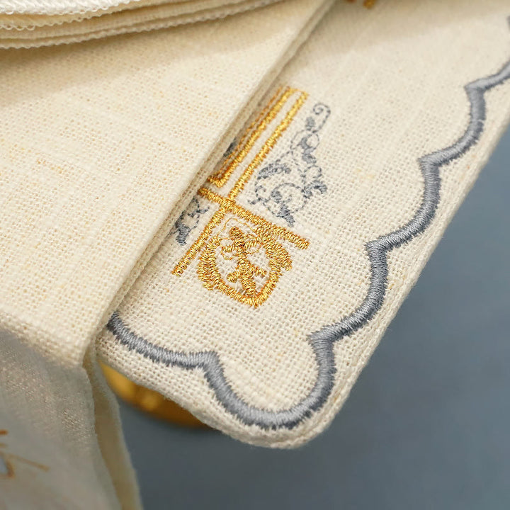 Christianartworkshop Set di velo per calice e purificatore in stile classico Set di biancheria per altare religiosa - image 4