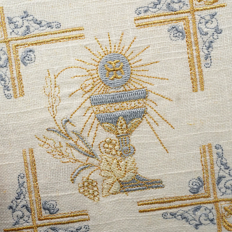 Christianartworkshop Set di velo per calice e purificatore in stile classico Set di biancheria per altare religiosa - image 6