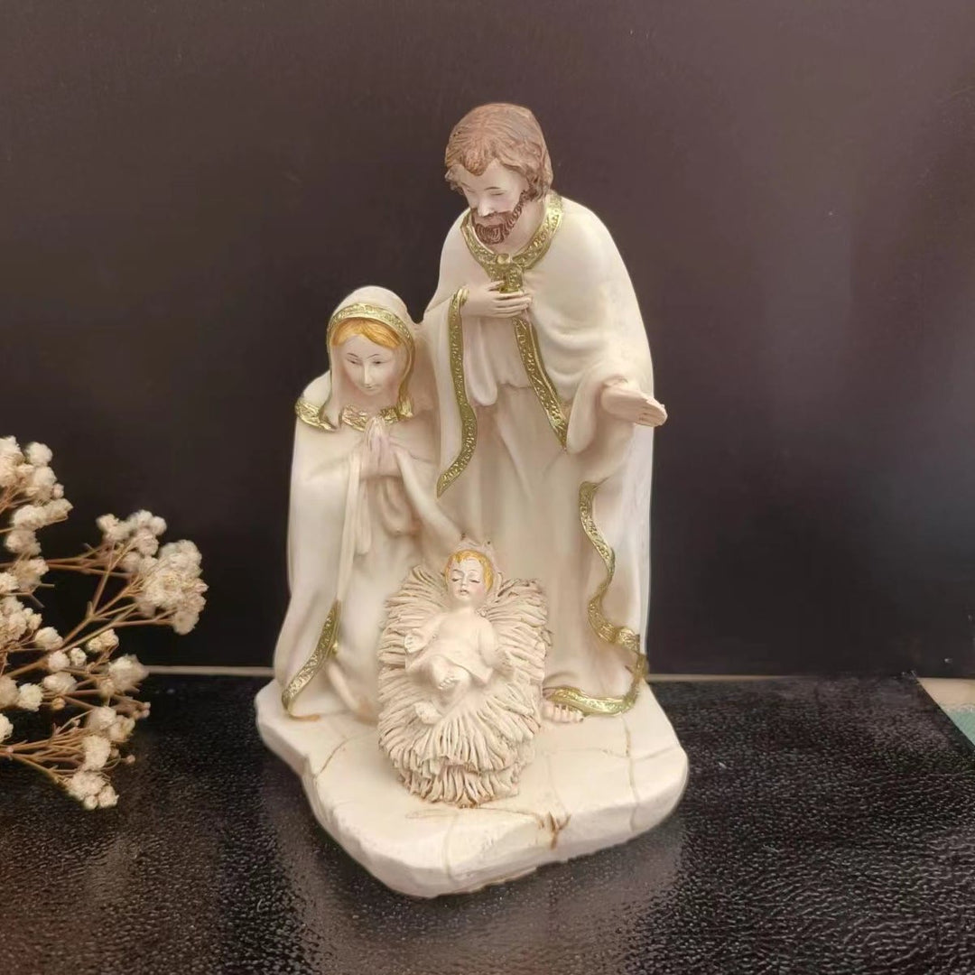 Christianartworkshop Natività Sacra Famiglia Set di statuine Decorazioni da tavolo Ornamento - Presepe - image 0