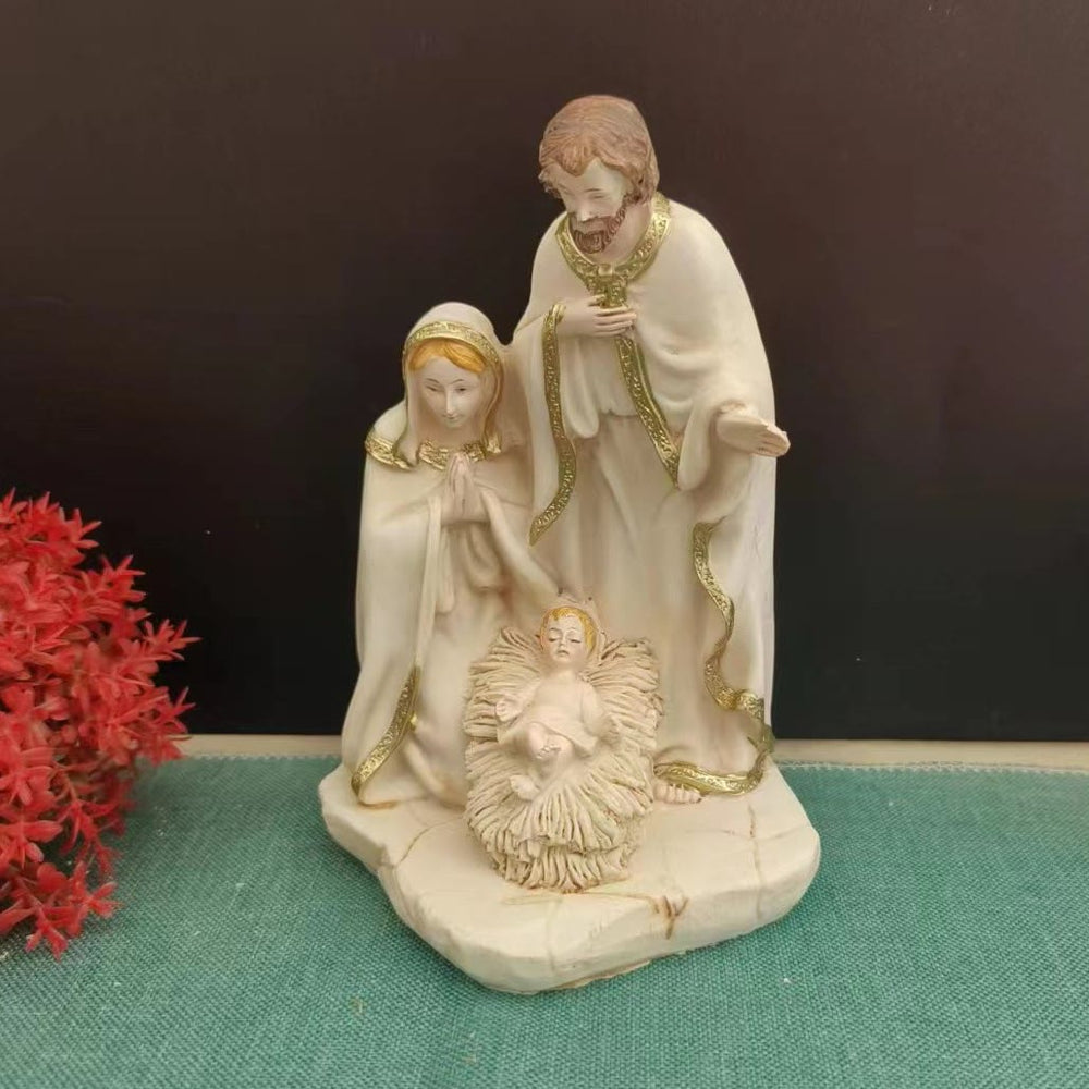 Christianartworkshop Natività Sacra Famiglia Set di statuine Decorazioni da tavolo Ornamento - image 1