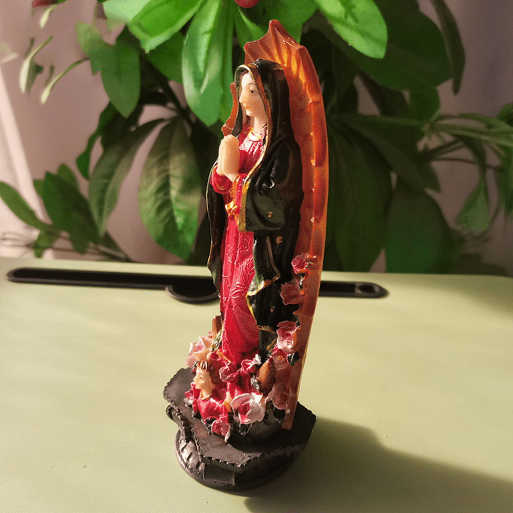 Christianartworkshop Decorazioni da tavolo in stile classico realizzate a mano raffiguranti la Madonna di Guadalupe - image 1
